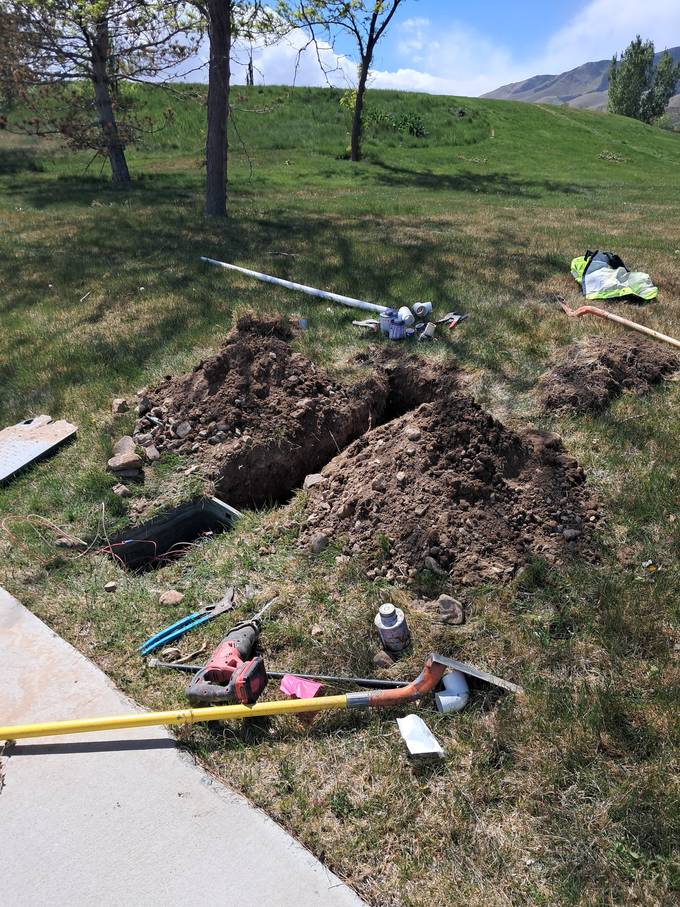 Mainline trench and repair