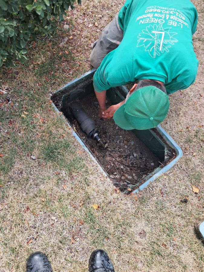 Servicing an irrigation valve box